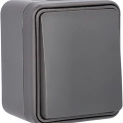 AQUA A/W-Schalter Aufputz IP54 anthrazit