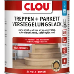 Aqua Clou® Treppen- und Parkettversiegelungslack 750ml