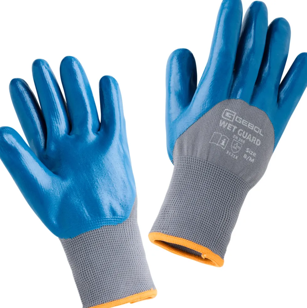 Arbeitshandschuh ''Wet Guard" Größe 8 blau
