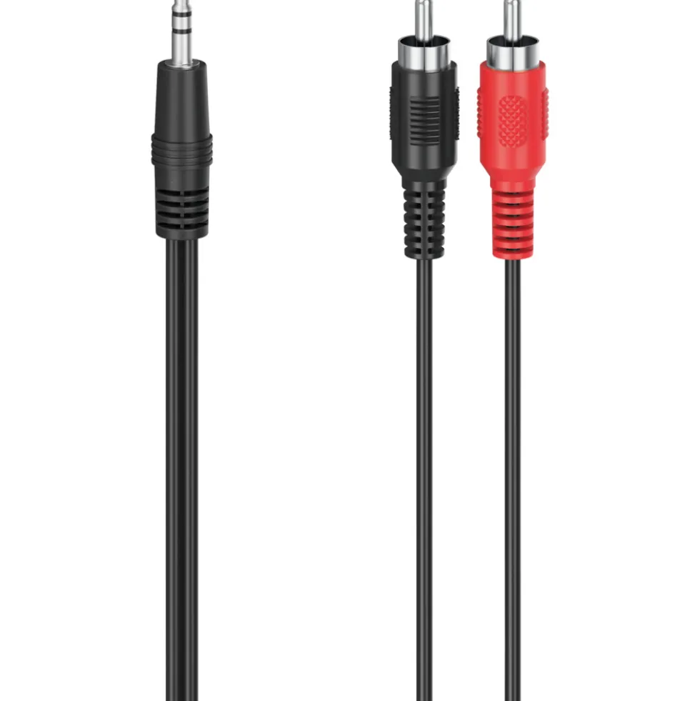 Audio-Kabel 3,5mm Klinken-Stecker zu 2 Cinch-Stecker Stereo 1,5m
