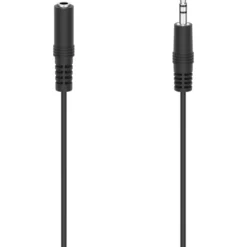 Audio-Kabel 3,5-mm-Klinken-Verlängerung 2,5m, schwarz