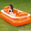Aufblasbarer Pool "Relax und Genießer" orange