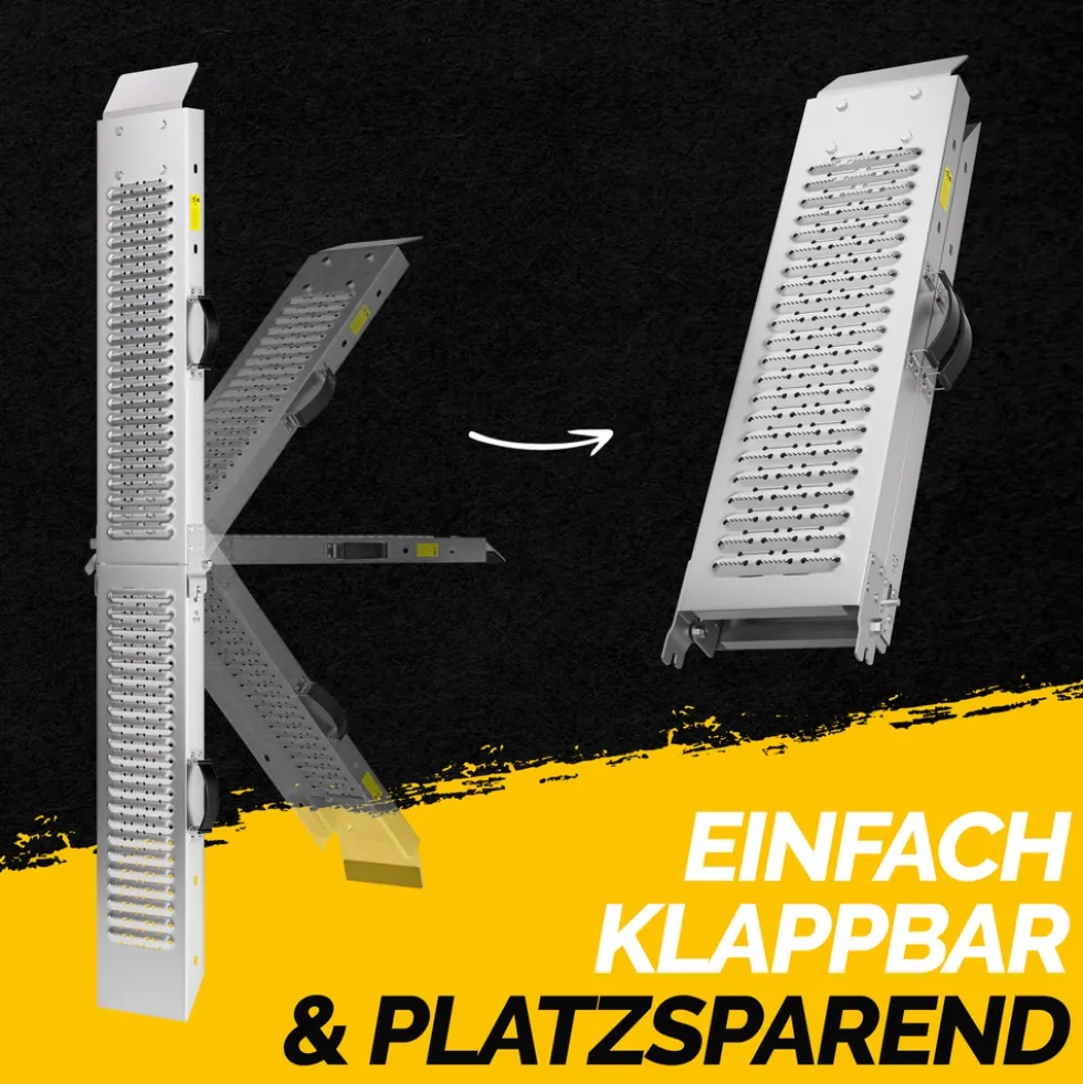 Auffahrrampe klappbar 2er-Set