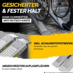 Auffahrrampe klappbar 2er-Set