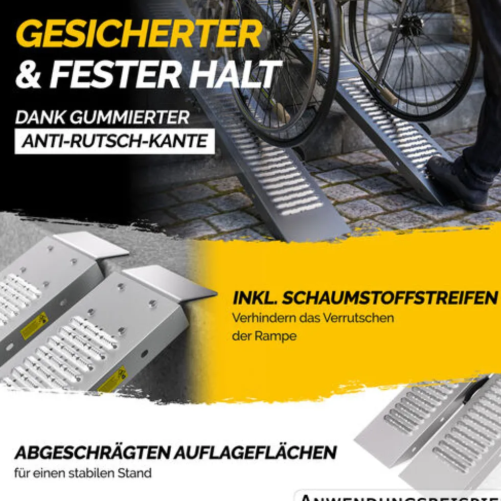 Auffahrrampe klappbar 2er-Set