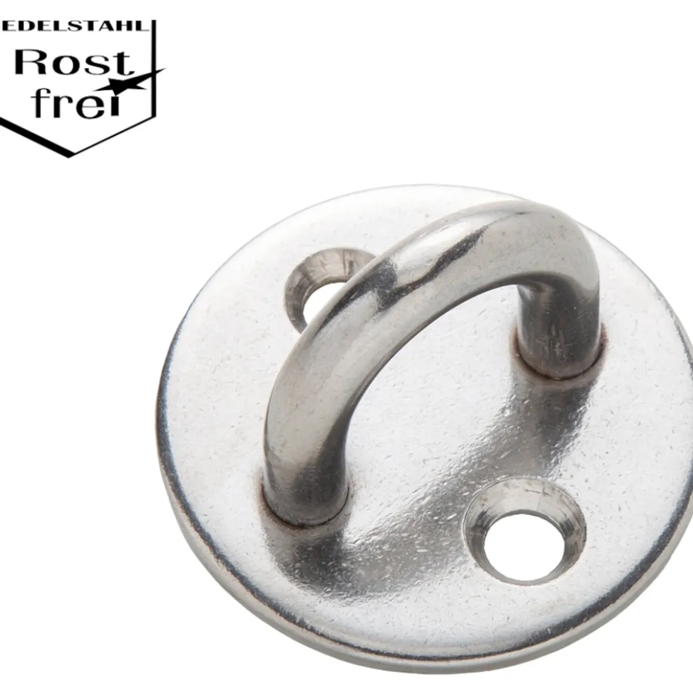 Augplatte rund 33 mm, Edelstahl