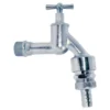 Auslaufventil 1/2" matt verchromt Rohrbelüfter Rückflussverhinderer Wasserhahn