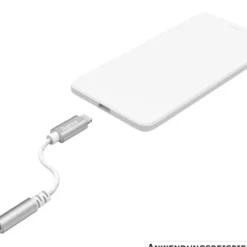 Aux-Adapter Lightning zu 3,5-mm Klinke-Buchse, weiß