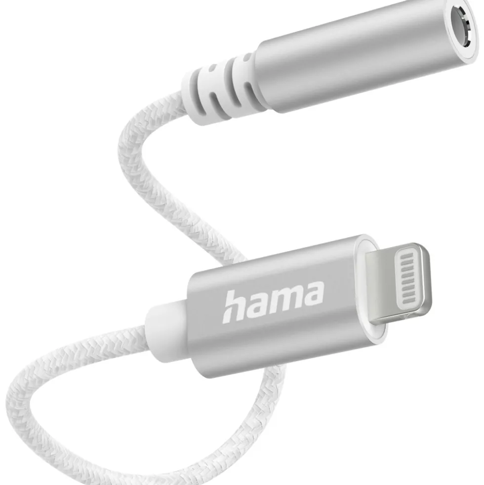 Aux-Adapter Lightning zu 3,5-mm Klinke-Buchse, weiß