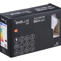 Avalux LED-Lampen Set 3 Stück 8,8 Watt in Birnenform mit E27 Sockel