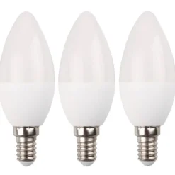 Avalux LED-Lampe Set 3 Stück 6,1 Watt in Kerzenform mit E14 Sockel