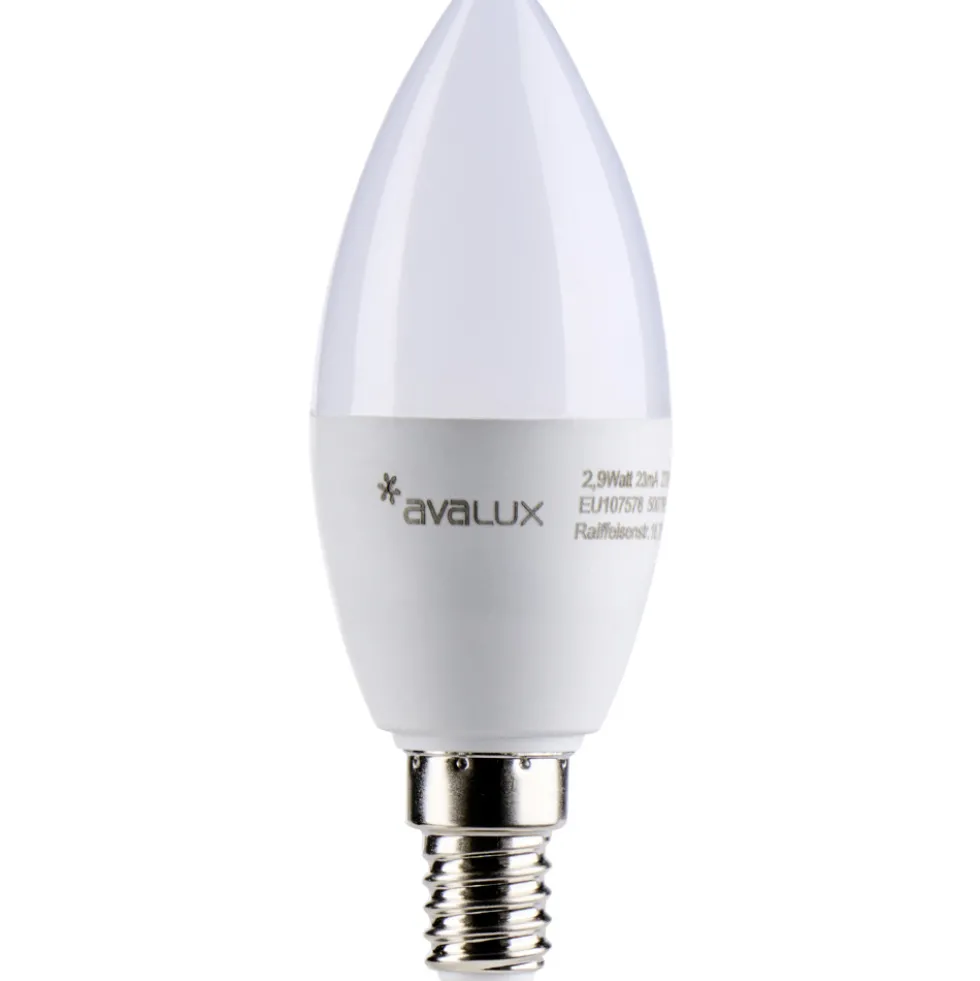 Avalux LED-Lampe 2,9 Watt in Kerzenform mit E14 Sockel