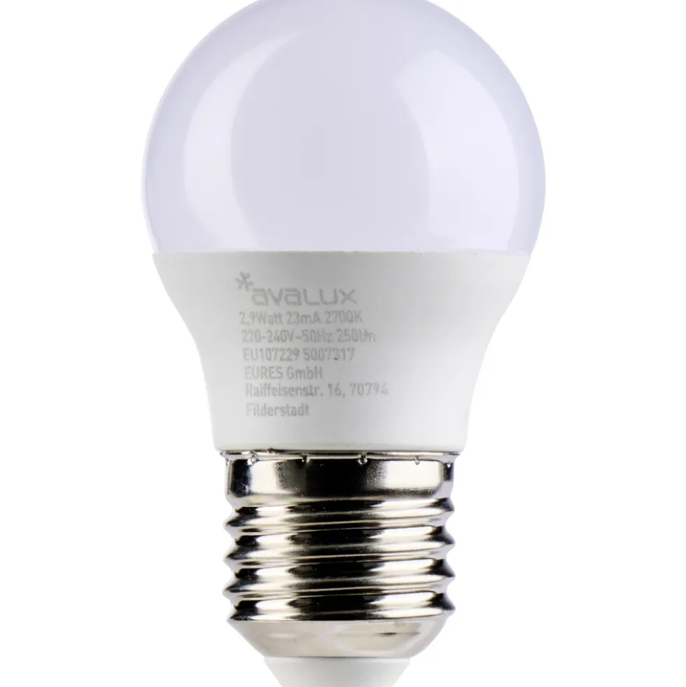 Avalux LED-Lampe 2,9 Watt in Tropfenform mit E27 Sockel