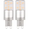 Avalux LED-Stiftsockellampen-Set 2 Stück mit 3,5 Watt und G9 Sockel