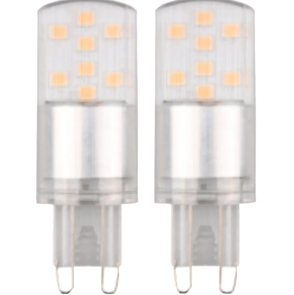 Avalux LED-Stiftsockellampen-Set 2 Stück mit 3,5 Watt und G9 Sockel