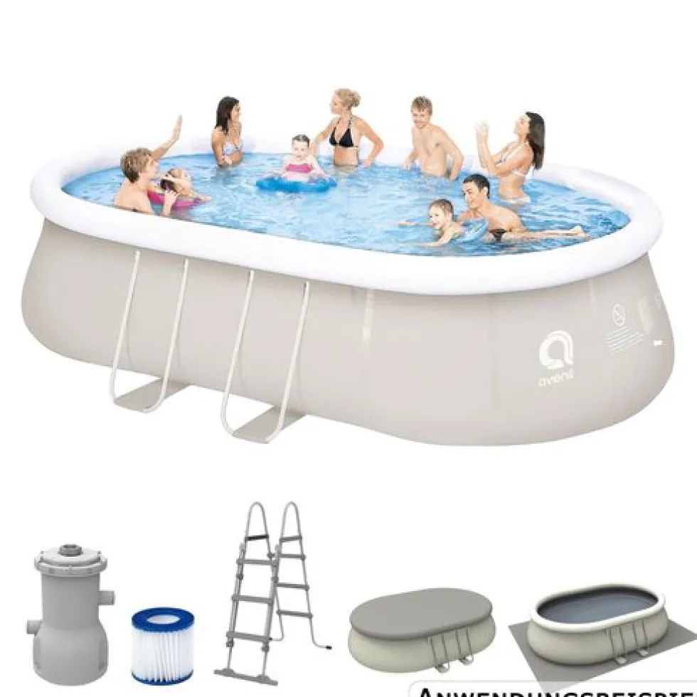 Avenli Oval Frame Pool Set 540 x 304 x 106 cm