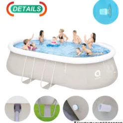 Avenli Oval Frame Pool Set 540 x 304 x 106 cm