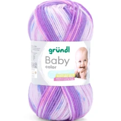 Baby Garn color 50 g flieder multicolor