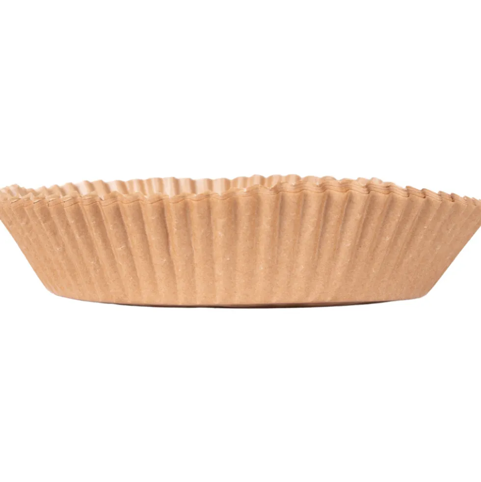 Backpapier-Einlagen für Heißluftfritteusen Ø16cm H 4,5cm, 25 Stück