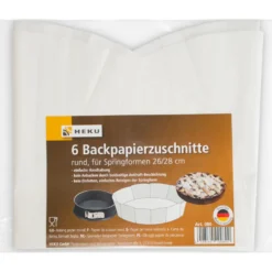 Backpapierzuschnitte rund für Springformen