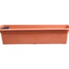 Balkonkasten 59 cm mit Bewässerungseinsatz in terracotta