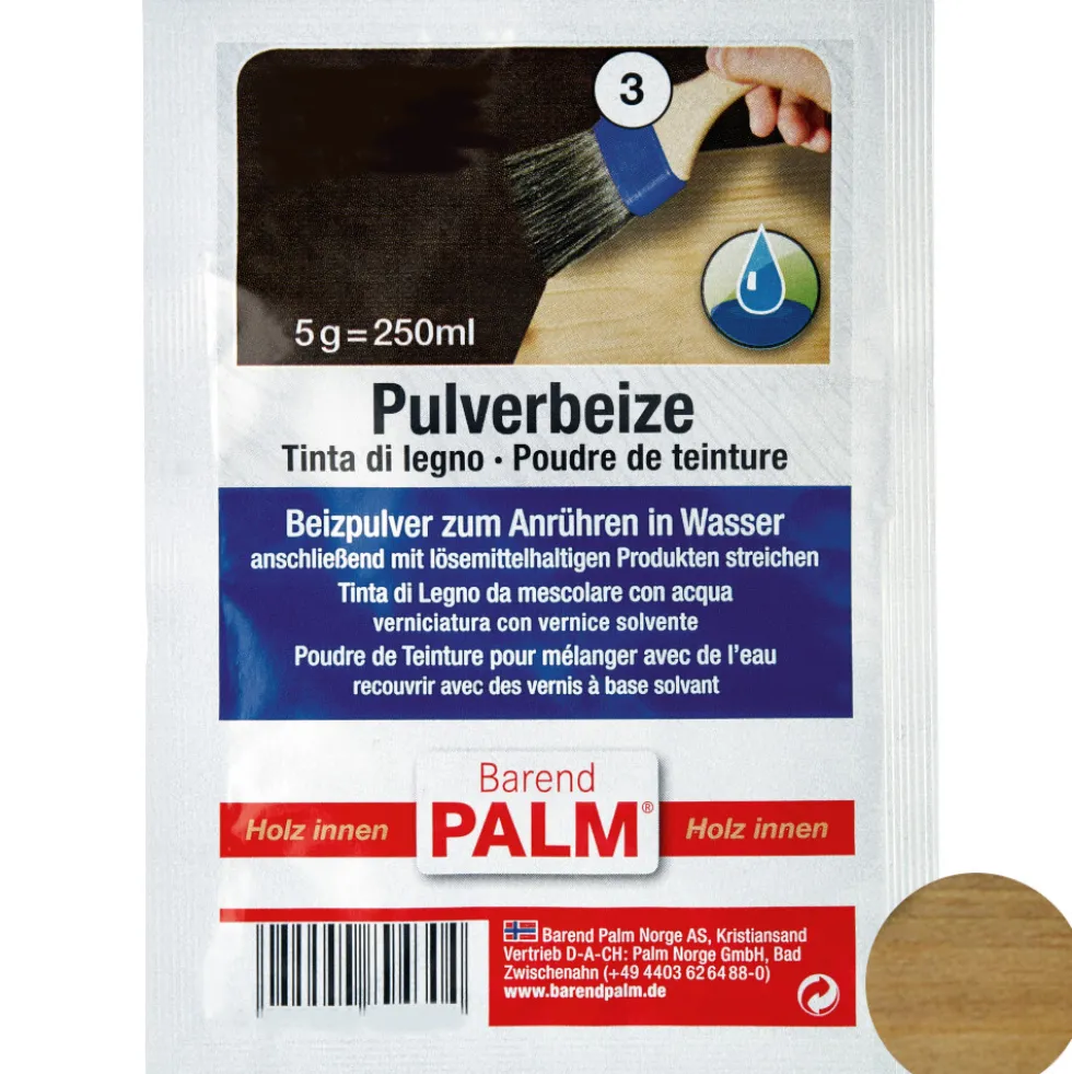 Barend Palm Pulverbeize 5 g Nussbaum-Hell