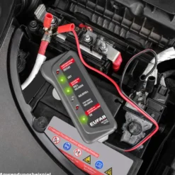 Batterietester 12V mit Batterieklemmen
