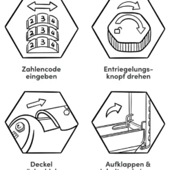 BeeMyBox Fahrradbox abschließbar 26 cm grau
