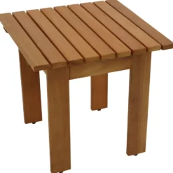 Beistelltisch 45 x 45 cm Eukalyptus geölt