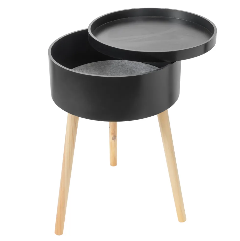Beistelltisch 38x38x59cm schwarz