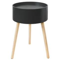 Beistelltisch 38x38x59cm schwarz