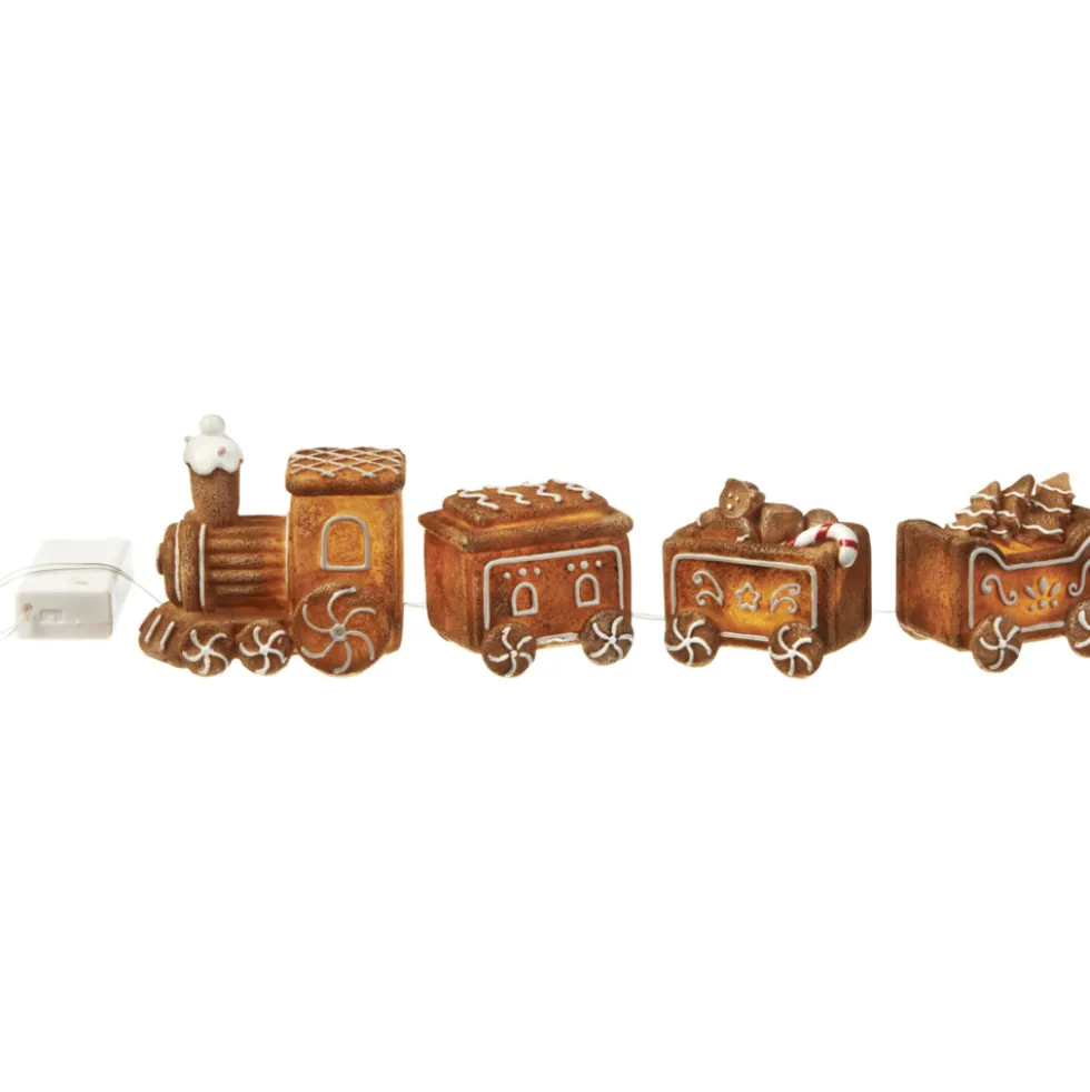 Beleuchteter Lebkuchenzug 29 x 5,9 x 8,6 cm