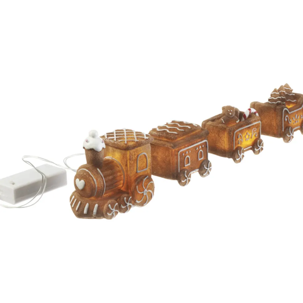 Beleuchteter Lebkuchenzug 29 x 5,9 x 8,6 cm