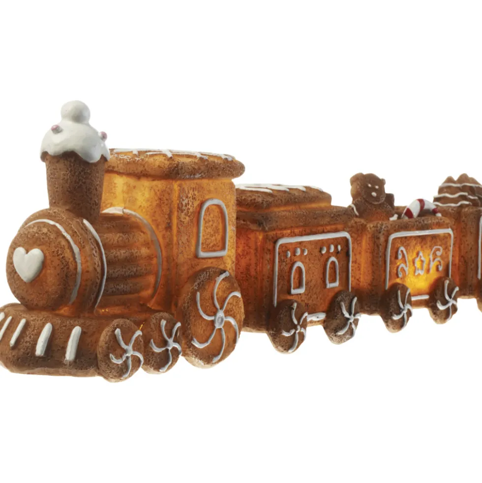 Beleuchteter Lebkuchenzug 29 x 5,9 x 8,6 cm