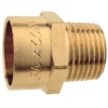 Übergangsnippel für Kupferrohr Rotguss 22 mm x ½'' Aussengewinde