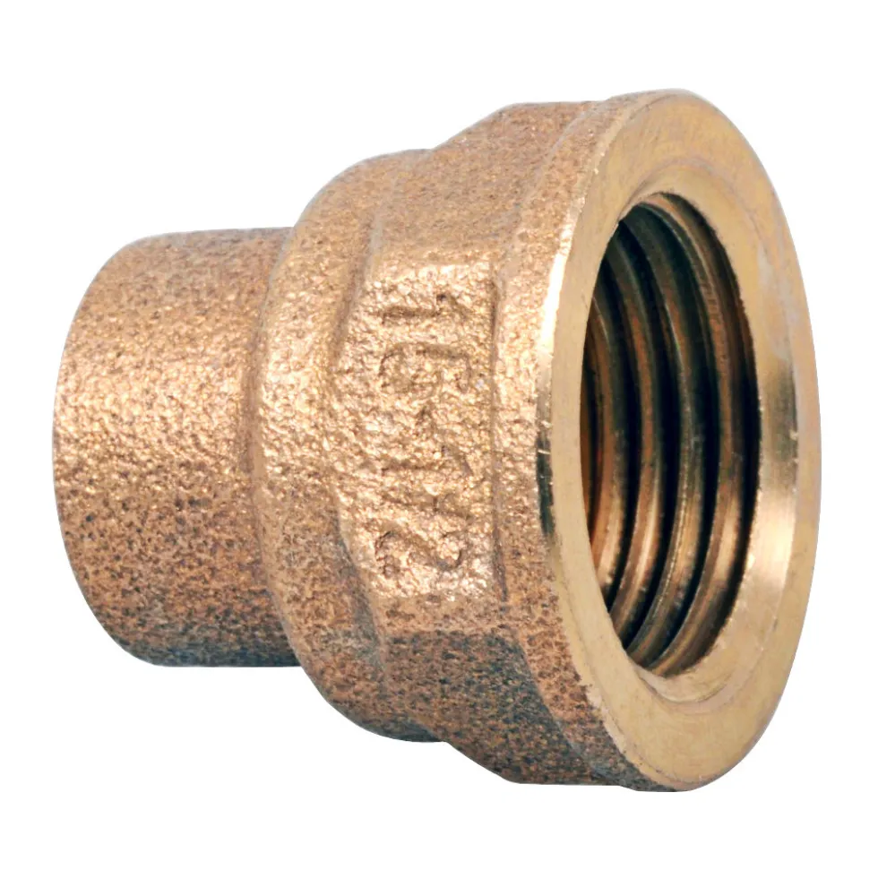 Übergangsnippel für Kupferrohr Rotguss 15 mm x ½'' Innengewinde
