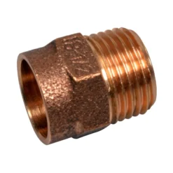 Übergangsnippel für Kupferrohr Rotguss 18 mm x ½'' Aussengewinde