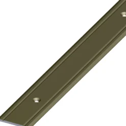 Übergangsprofil Aluminium eloxiert 1000 x 30 x 2 mm bronzefarben gelocht