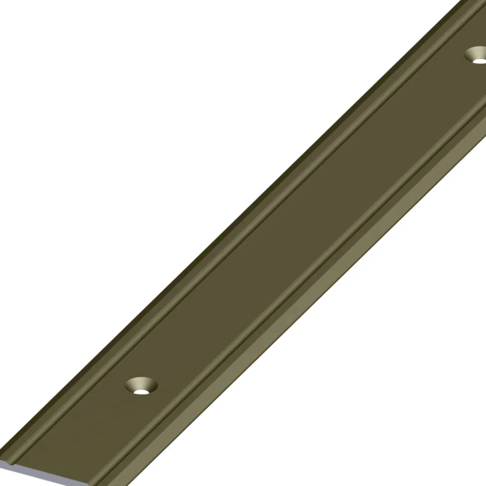 Übergangsprofil Aluminium eloxiert 1000 x 30 x 2 mm bronzefarben gelocht