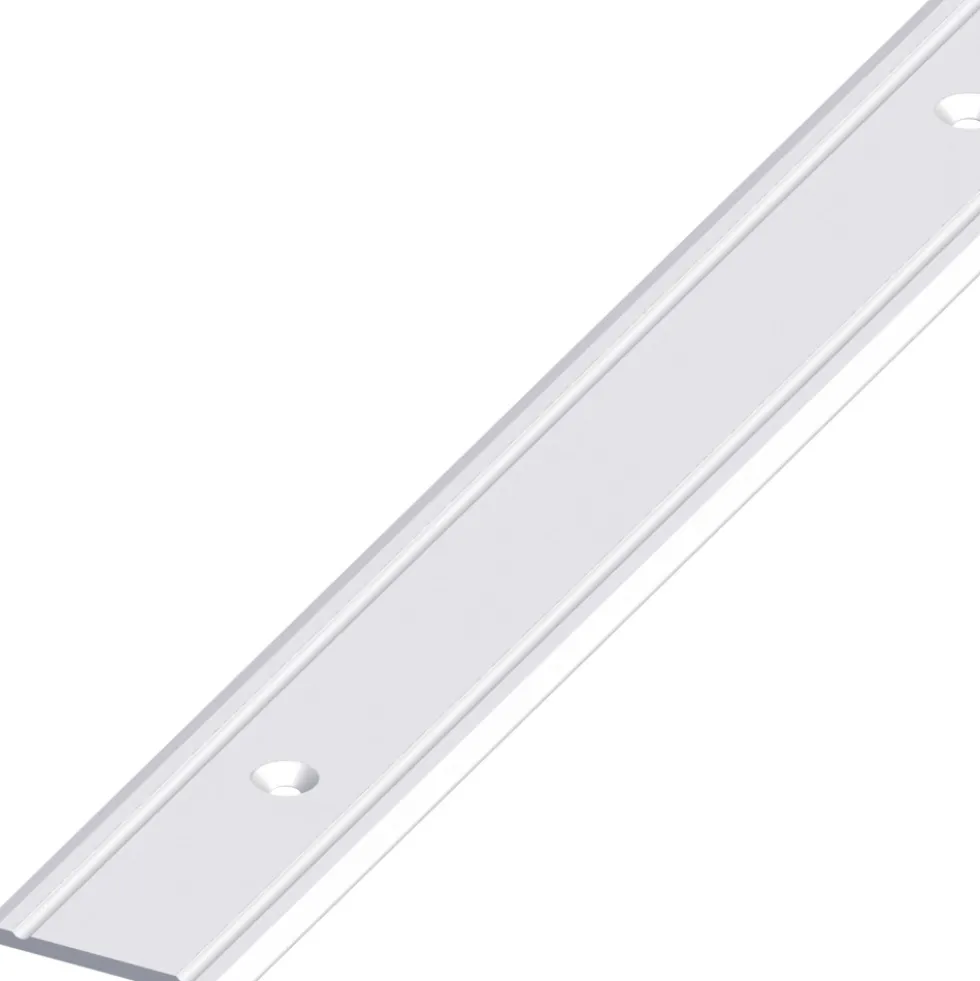 Übergangsprofil Aluminium eloxiert 2000 x 30 x 2 mm silberfarben gelocht