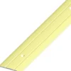 Übergangsprofil Aluminium eloxiert 1000 x 37 x 2,5 mm messingfarben gelocht