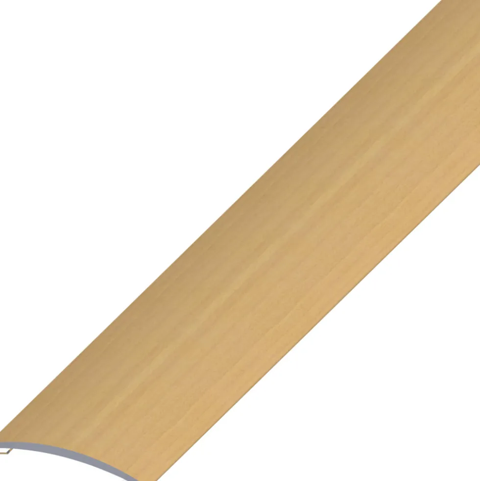 Übergangsprofil Aluminium pulverbeschichtet 1000 x 40 x 5 mm Holzoptik Buche selbstklebend