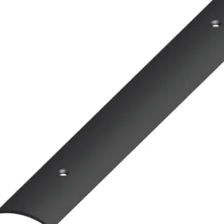 Übergangsprofil Kunststoff gewölbt 1000 x 30 x 5 mm schwarz gelocht