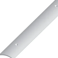 Übergangsprofil PVC gewölbt 1000 x 30 x 5 mm grau gelocht