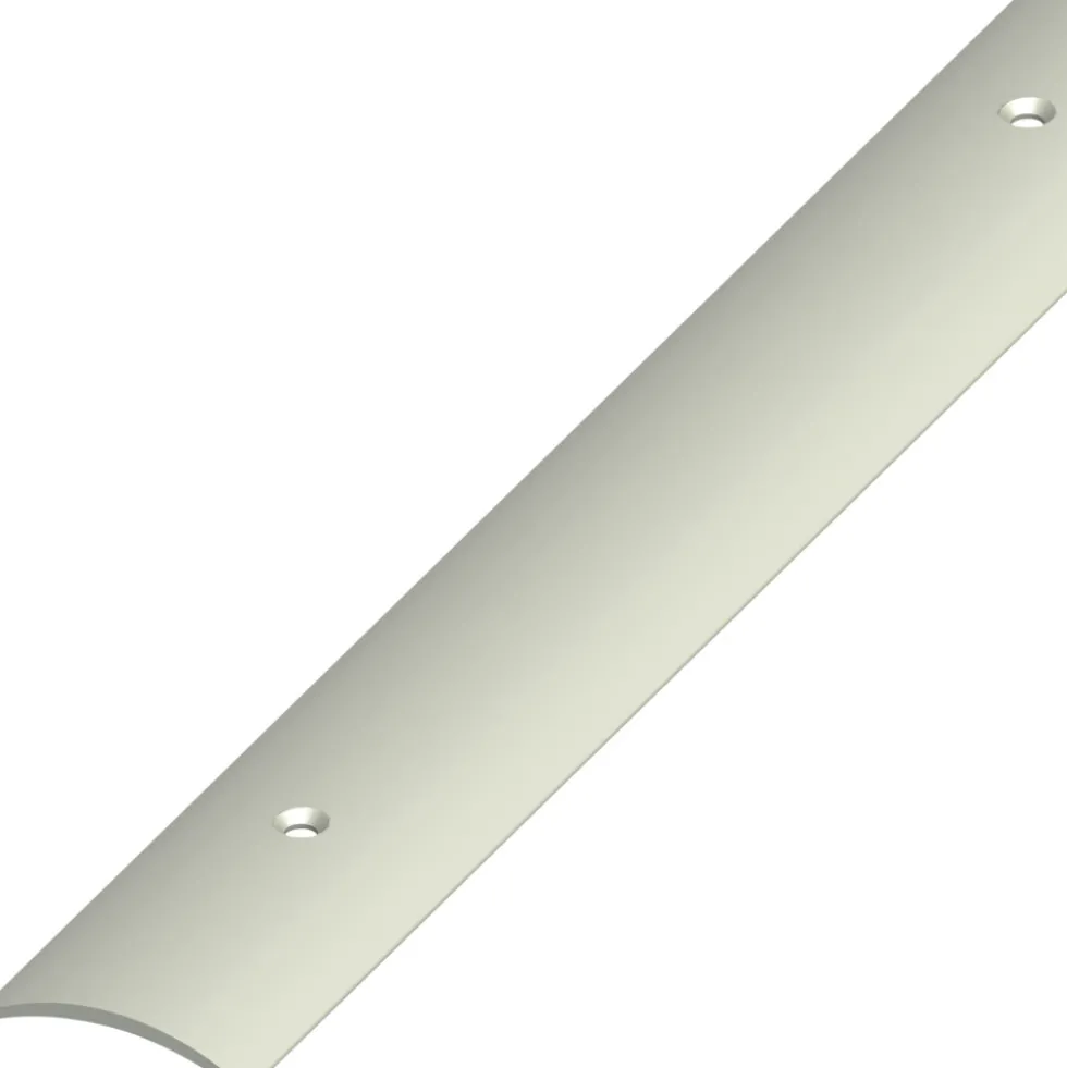 Übergangsprofil PVC gewölbt 1000 x 30 x 5 mm graubeige gelocht