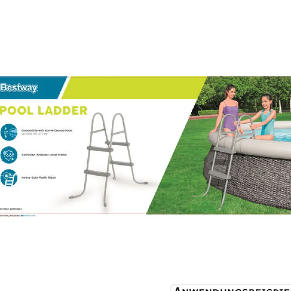 Bestway® Poolleiter 84 cm Stahl