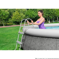 Bestway® Poolleiter 84 cm Stahl