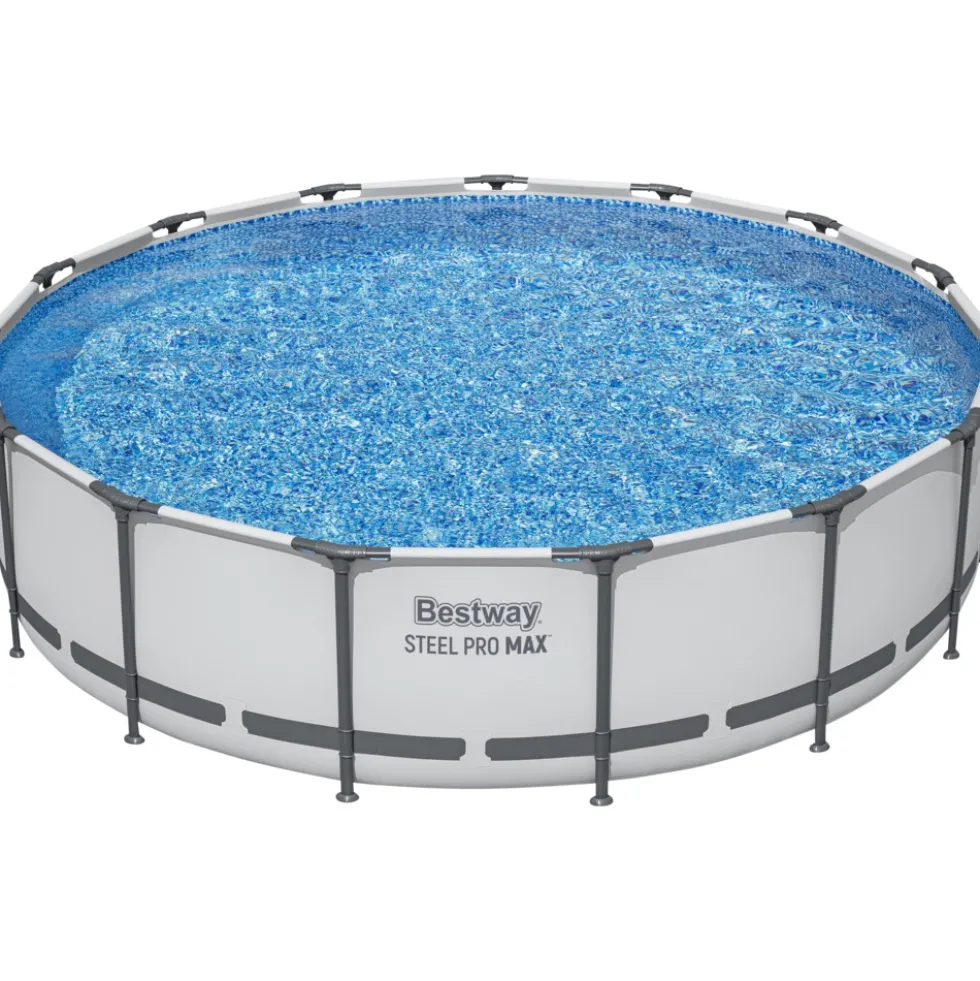 Bestway® Steel Pro MAX Frame Pool Ø457x107cm Komplett-Set 5-teilig