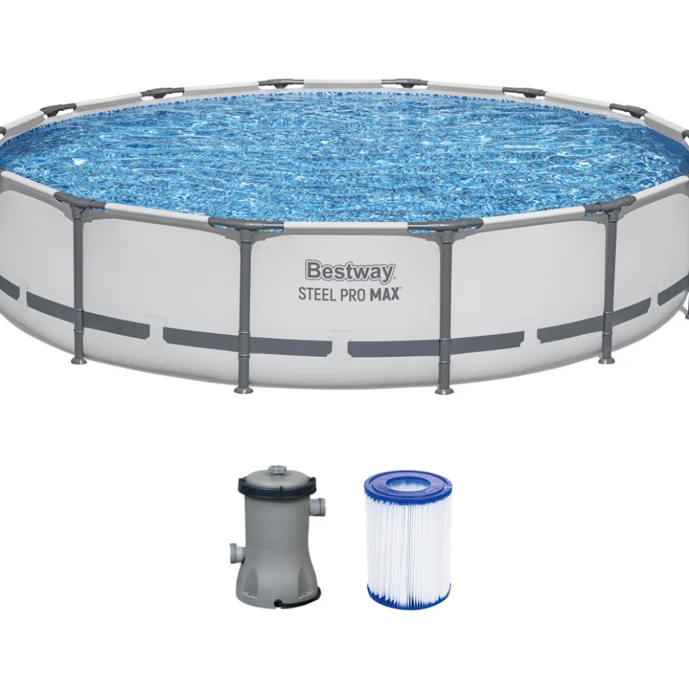 Bestway® Steel Pro Max Frame Pool mit Pumpe Ø 427 x 84 cm
