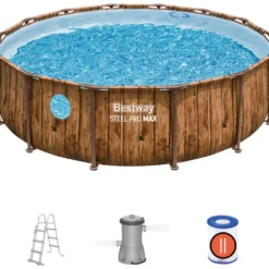 Bestway® Steel Pro MAX™ Splashview™ Frame Pool-Set Ø 427 x 107 cm